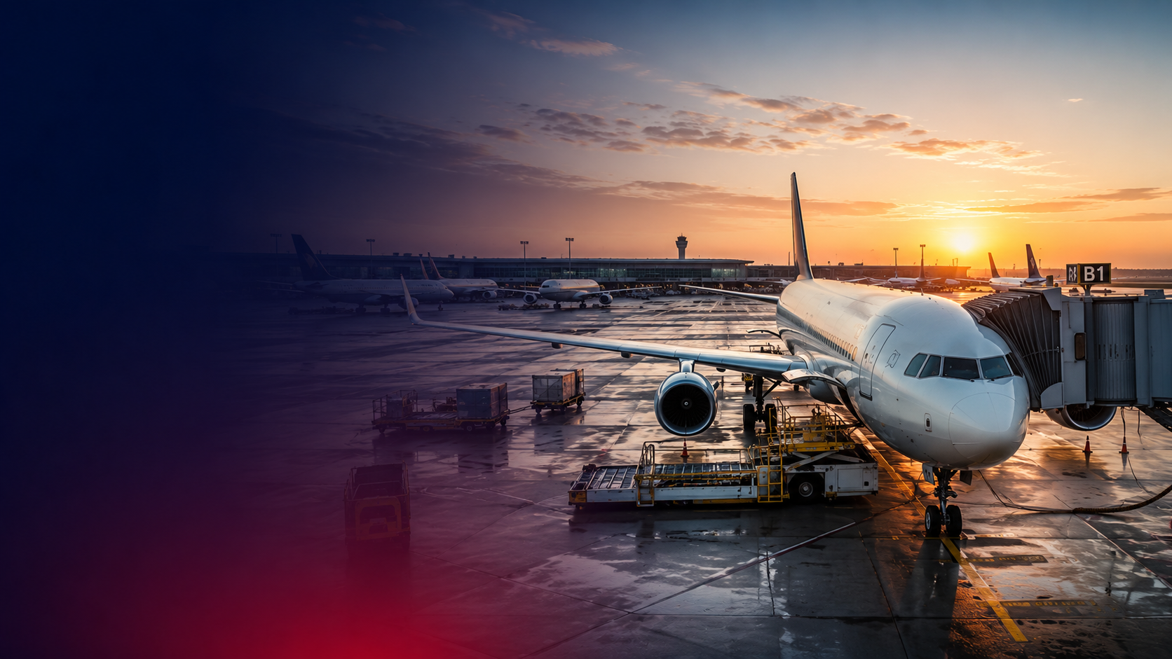 Airport ground operations with cargo handling